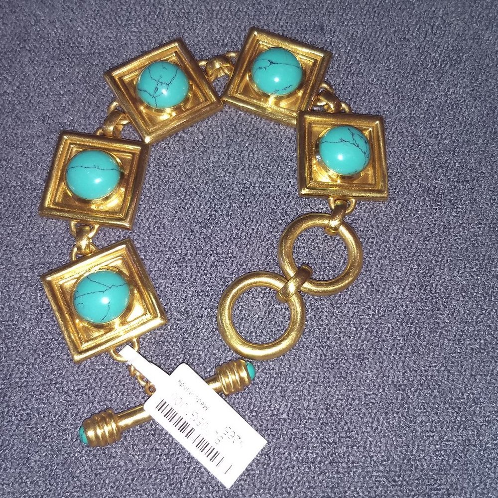 Julie Vos Turquoise station bracelet